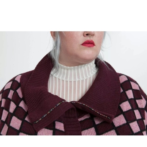 TAMARA MALAS Plus SZ 22/24 Chicago Cardigan Alpaca - Picture 3 of 8